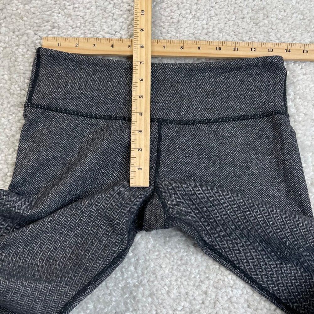 Lululemon Wunder Under Legging Low Rise Black Gray Herringbone 8 - Picture 8 of 10